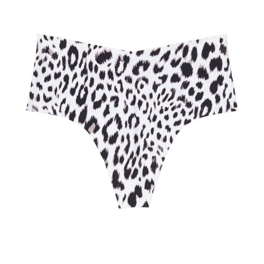 Midi Thong XS No Show NWT VS White Leopard - Picture 11 of 15
